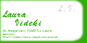 laura videki business card